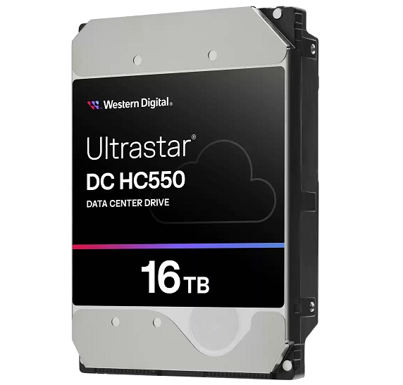 דיסק קשיח ווסטרן דיגיטל לשרת Western Digital Ultrastar DC HC550 WUH722016CLE6L4 16TB 262MB/s 512MB 7200Rpm Datacenter